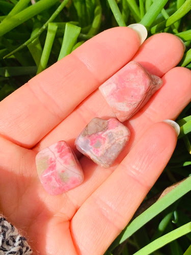 Rhodonite Tumble Stones - Dragon Mama Crystals 