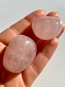 Gem Star Rose Quartz Tumble Stones - Dragon Mama Crystals 
