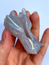 Load image into Gallery viewer, Leader Rainbow Lyran Sky Agate Baby Dragon - Dragon Mama Crystals 