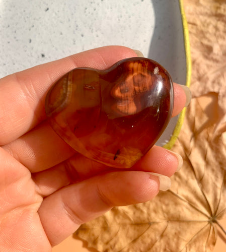 Carnelian Heart - Dragon Mama Crystals 