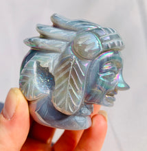 Load image into Gallery viewer, Aura Agate Native American Carving - Dragon Mama Crystals 