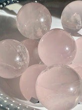 Load image into Gallery viewer, Gem Ice Rose Quartz Spheres - Dragon Mama Crystals 