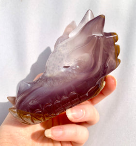 Agate Druzy | ‘Orion Time Traveller Alchemy’ Dragon - Dragon Mama Crystals 