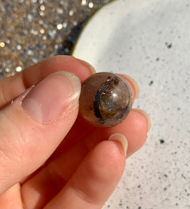 Rutile Mini Sphere - Dragon Mama Crystals 