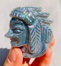 Load image into Gallery viewer, Aura Agate Native American Carving - Dragon Mama Crystals 