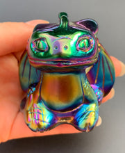 Load image into Gallery viewer, Toothless Aura Obsidian Dragon - Dragon Mama Crystals 