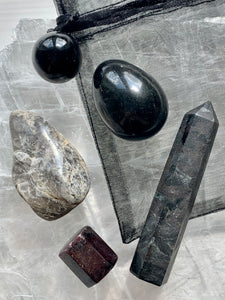 Healing Trauma Black Crystal Gift Set - Dragon Mama Crystals 