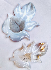 Agate Crystal Leaf 1 - Dragon Mama Crystals 