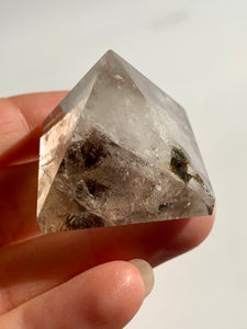 Lodolite Smokey Quartz Baby Pyramids - Dragon Mama Crystals 