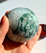 Load image into Gallery viewer, Moss Agate Sphere - Dragon Mama Crystals 