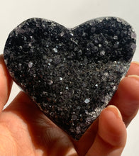 Load image into Gallery viewer, Black Amethyst Heart - Dragon Mama Crystals 