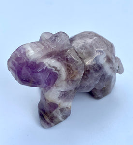 Amethyst Elephant - Dragon Mama Crystals 
