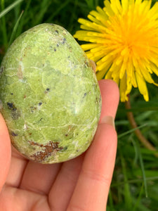 Green Opal PalmStone - Dragon Mama Crystals 