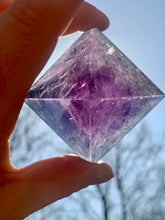 Load image into Gallery viewer, Amethyst Pyramid with Rainbows and Rainbow light codes - Dragon Mama Crystals 