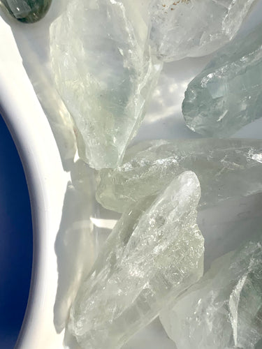 Prasiolite Raw - Dragon Mama Crystals 