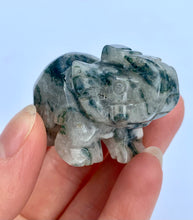 Load image into Gallery viewer, Moss Agate Elephant - Dragon Mama Crystals 