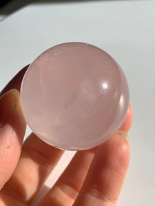 Gem Ice Rose Quartz Spheres - Dragon Mama Crystals 