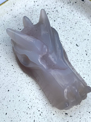 Sky Agate Baby Dragon - Dragon Mama Crystals 