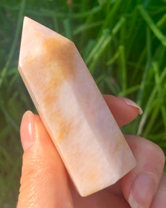 Morganite Peach Rare Tower - Dragon Mama Crystals 