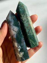 Load image into Gallery viewer, Moss Agate Tower - Dragon Mama Crystals 