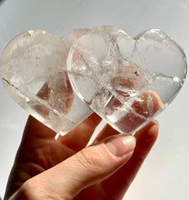 Load image into Gallery viewer, Clear Quartz Twin Hearts - Dragon Mama Crystals 