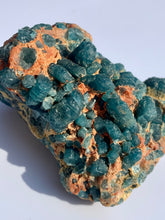 Load image into Gallery viewer, Apatite Raw On Matrix - Dragon Mama Crystals 