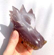 Load image into Gallery viewer, Agate Druzy | ‘Orion Time Traveller Alchemy’ Dragon - Dragon Mama Crystals 