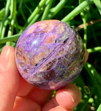 Load image into Gallery viewer, Rare Charoite Sphere High Grade Russia - Dragon Mama Crystals 