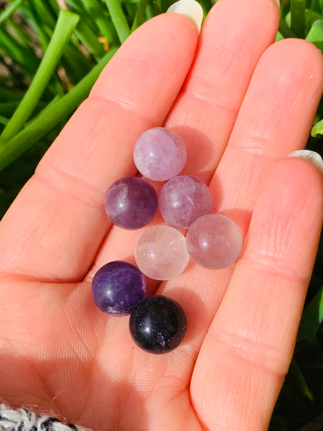 Fluorite Mini Spheres - Dragon Mama Crystals 