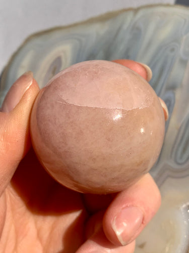 Morganite Sphere - Dragon Mama Crystals 