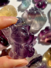 Load image into Gallery viewer, Fluorite Kitty - Dragon Mama Crystals 