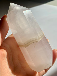 Pink Calcite Tower - Dragon Mama Crystals 