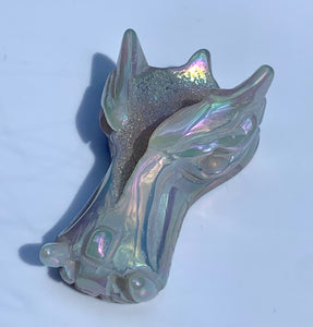 Leader Rainbow Lyran Sky Agate Baby Dragon - Dragon Mama Crystals 
