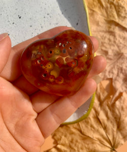 Carnelian Heart - Dragon Mama Crystals 