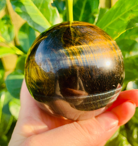 Rare Blue Tigers Eye Spheres Large - Dragon Mama Crystals 