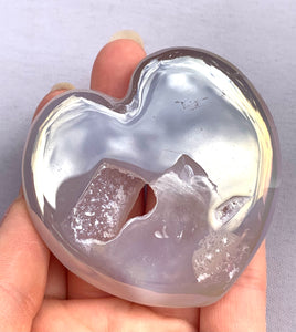 Aura Agate Heart - Dragon Mama Crystals 