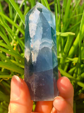 Load image into Gallery viewer, Blue and Green Rainbows Fluorite - Choose your own - Dragon Mama Crystals 