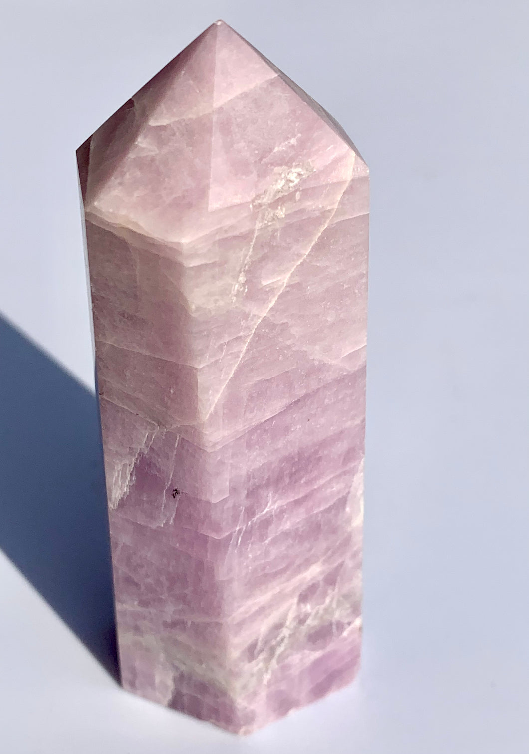 Kunzite Tower - Dragon Mama Crystals 