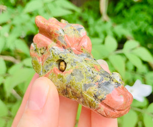 Unakite Baby Dragon - Dragon Mama Crystals 