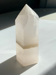 Pink Calcite Tower - Dragon Mama Crystals 