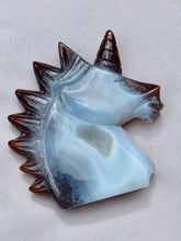 Load image into Gallery viewer, Blue Agate + Carnelian Unicorn - Dragon Mama Crystals 