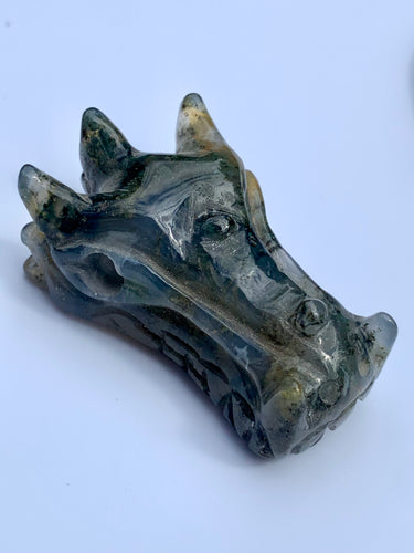 Moss Agate | Solar Earth Baby Dragon - Dragon Mama Crystals 