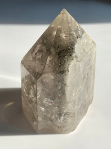 Lodolite with rainbows - Dragon Mama Crystals 