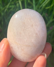Load image into Gallery viewer, Morganite Peach With Rainbows Rare Palm Stone - Dragon Mama Crystals 