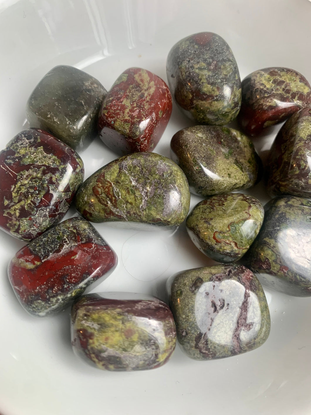 Dragons Blood Jasper Tumble Stones - Dragon Mama Crystals 