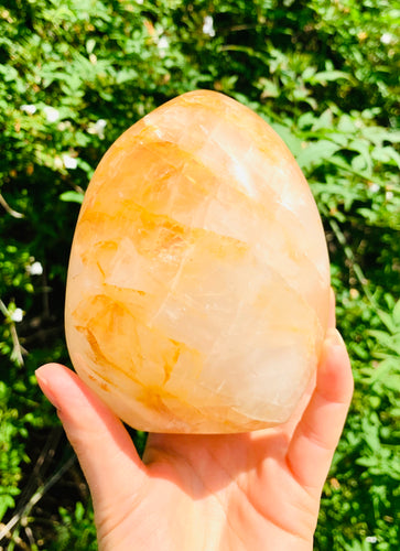 Large Golden Healer Crystal - Dragon Mama Crystals 