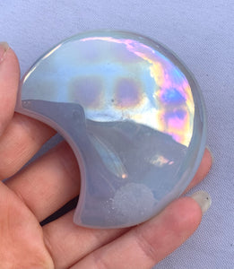 Aura Agate Moon - Dragon Mama Crystals 