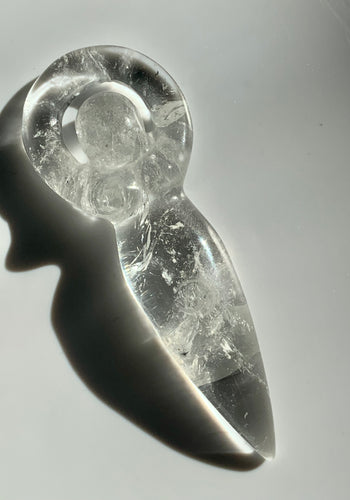 Clear Quartz Womb Goddess - Dragon Mama Crystals 