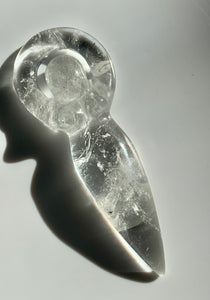 Clear Quartz Womb Goddess - Dragon Mama Crystals 
