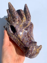 Load image into Gallery viewer, Lilac Ocean Jasper Dragon - Dragon Mama Crystals 